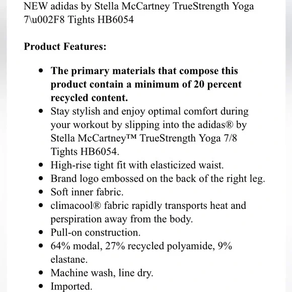 Adidas by Stella McCartney legging HB6054 - Picture 13 of 14